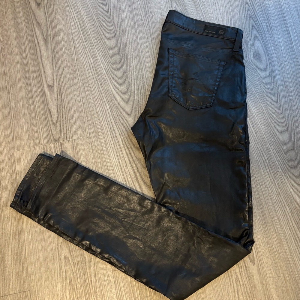AG Adriano Goldschmied Women's faux leather Black Skinny Pants
